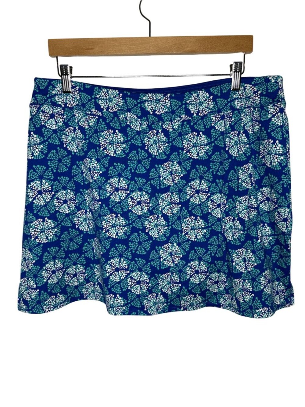 Tranquility Colorado Clothing XL Blue Floral Skort Athletic Tennis